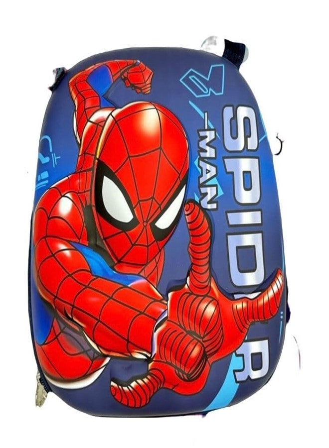 SHAKTISM حقائب كتف مطبوعة برسومات لطيفة للأطفال من شاكتيزم - حقائب كرتونية للأطفال - حقائب مدرسية لمرحلة ما قبل المدرسة، حقائب صغيرة للمدرسة، النزهات، السفر للأطفال من سن 3 إلى 10 سنوات، أولاد وبنات (سبايدرمان - أزرق سماوي) - Image 1